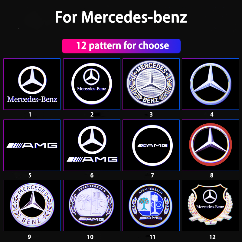 Benz Series LED Car Door Logo Projector Welcome Lights