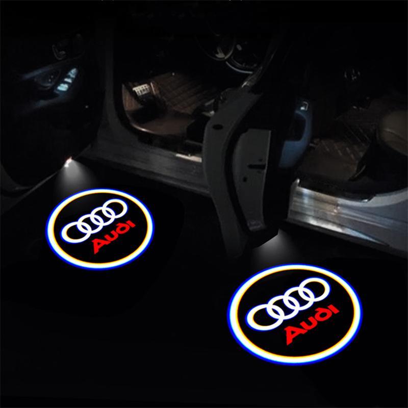 Luces de bienvenida del proyector del logotipo de la puerta del coche LED de la serie Audi