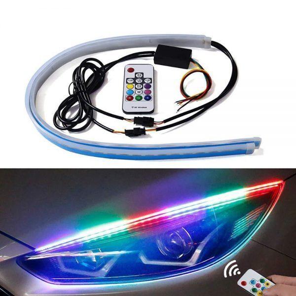 LED daytime running lights car turn signal light bar