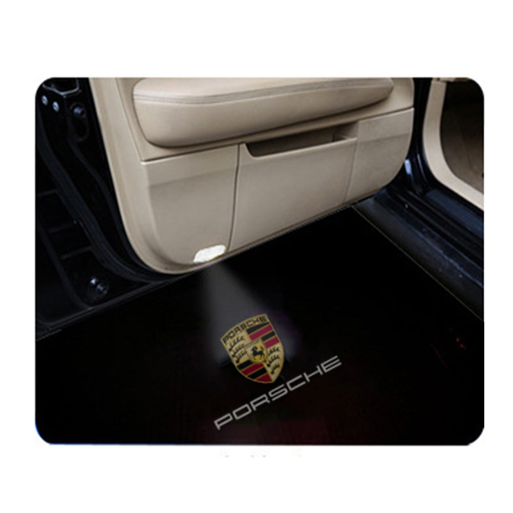 LED Car Door Projector Fit Porsche Welcome Car logo Light Wireless #2