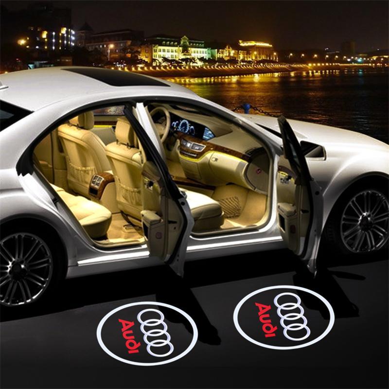 Luces de bienvenida del proyector del logotipo de la puerta del coche LED de la serie Audi
