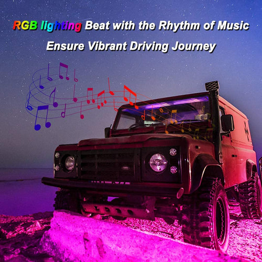 Luces de coche RGBIC Underglow con control de aplicación