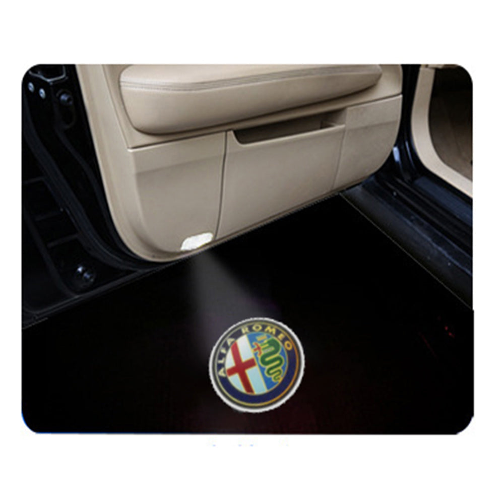 LED Car Door Projector Fit Alfa Romeo Welcome Car logo Light Wireless