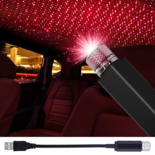 Luz nocturna de estrella de techo de coche USB ajustable portátil