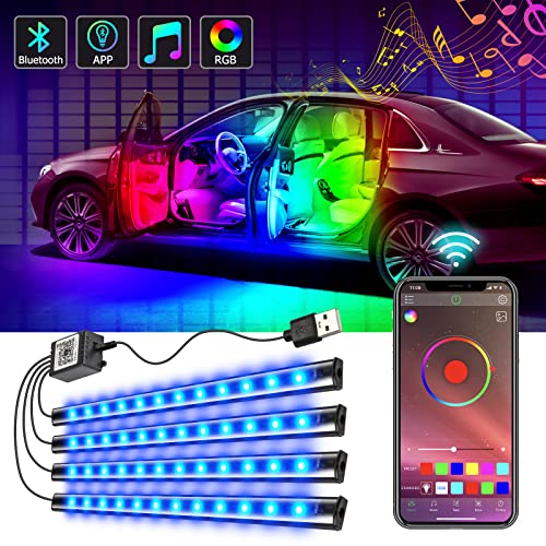 Luces LED para sincronización de música ultrabrillante del coche