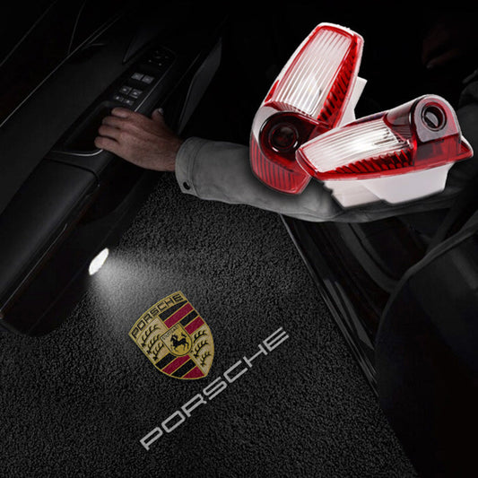 LED Car Door Projector Fit Porsche Welcome Car logo Light Wireless #2