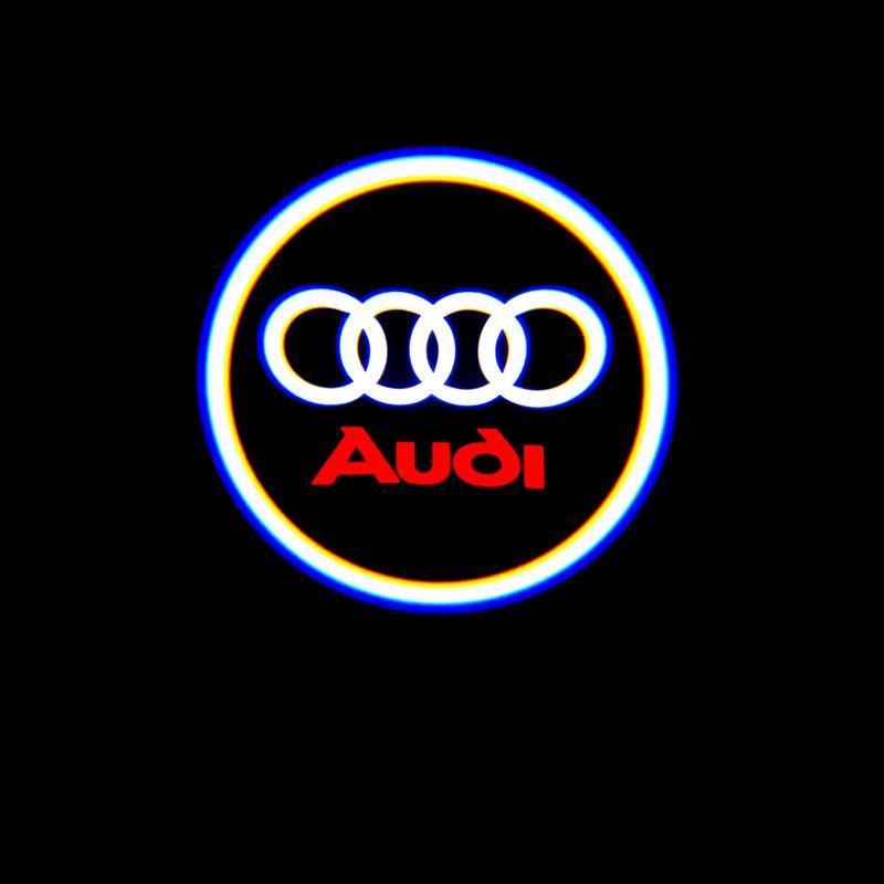 Luces de bienvenida del proyector del logotipo de la puerta del coche LED de la serie Audi