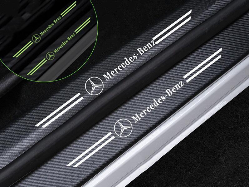 Car glow-in-the-dark door sill strip ( 4PCS )