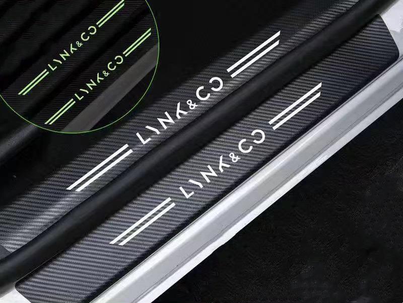 Car glow-in-the-dark door sill strip ( 4PCS )