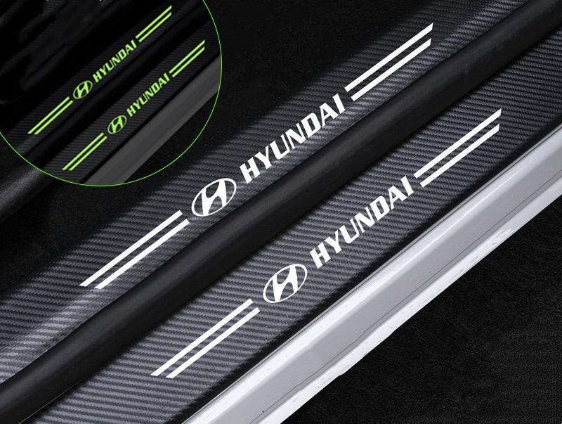 Car glow-in-the-dark door sill strip ( 4PCS )