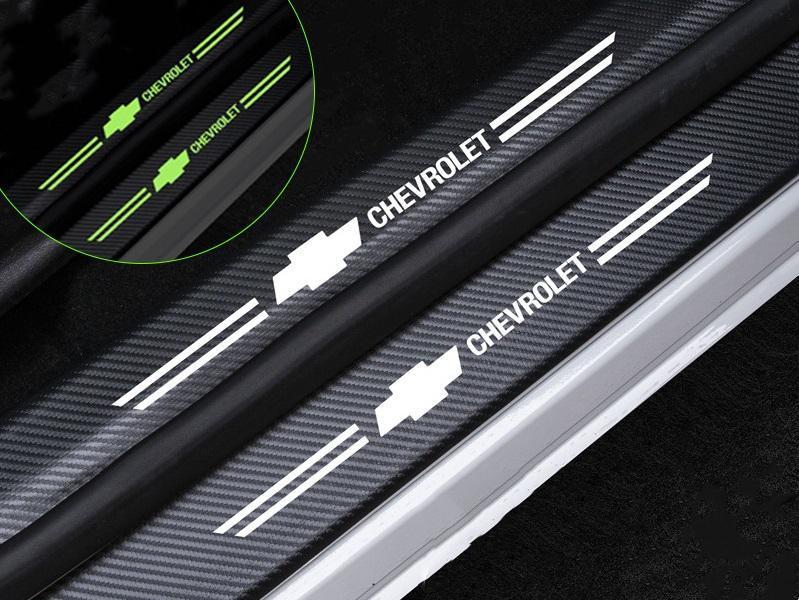 Car glow-in-the-dark door sill strip ( 4PCS )