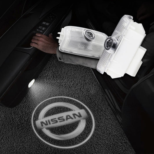 LED Car Door Projector Fit Nissan Welcome Car logo Light Wireless