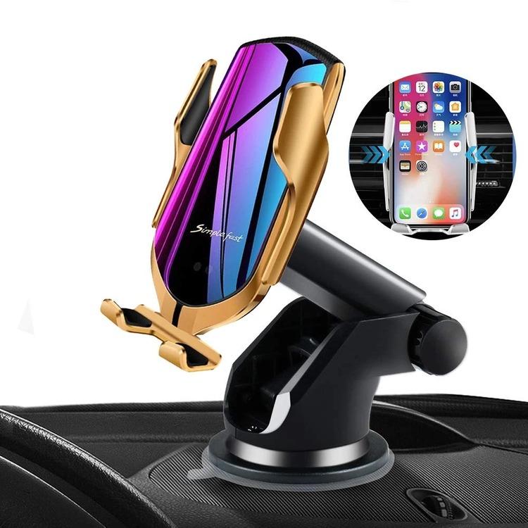 Automatic Clamping Wireless Car Charger that fits ALL SIZE phone!