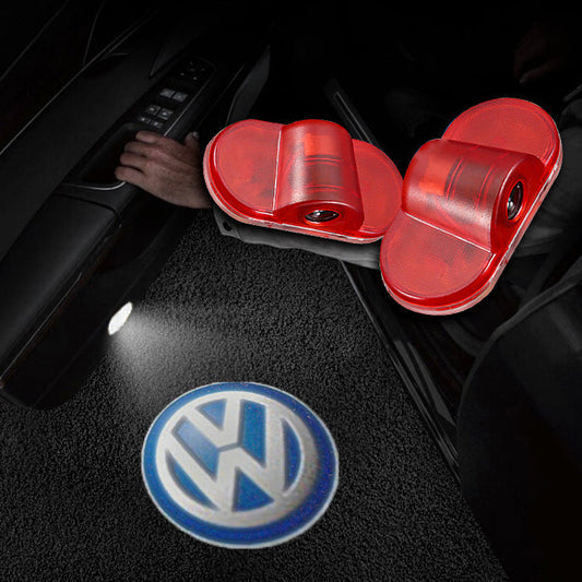 Proyector LED para puerta de coche compatible con Volkswagen, luz con logotipo de bienvenida para coche, inalámbrico #2