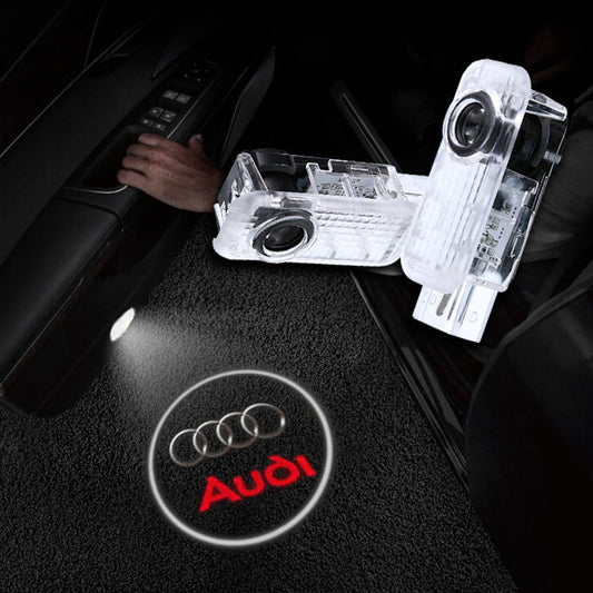 LED Car Door Projector Fit Audi Welcome Car logo Light Wireless #2