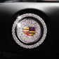 Car one-click start button fashion crystal logo sticker